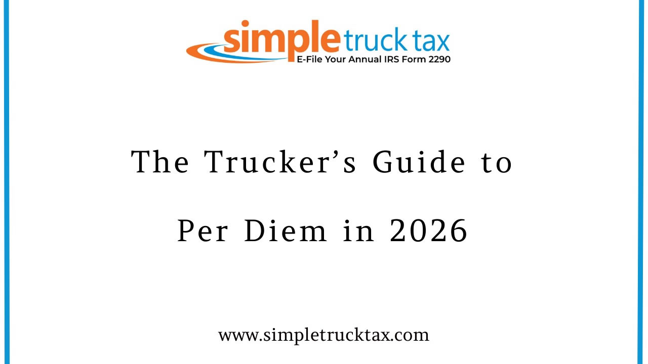 Keep More of Your Hard-Earned Miles: The Trucker’s Guide to Per Diem in 2026